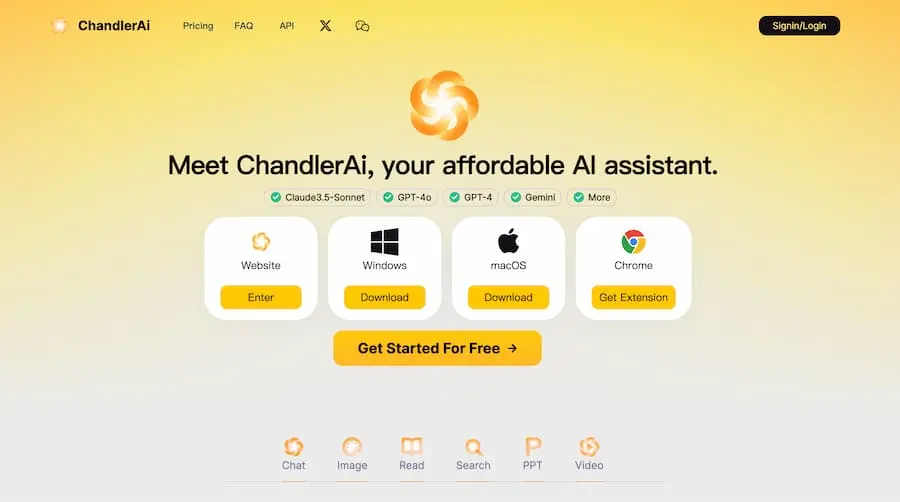 ChandlerAi｜综合性人工智能助手平台 提供多种AI服务-氚客吧
