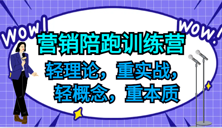 营销陪跑训练营，轻理论，重实战，轻概念，重本质，适合中小企业和初创企业的老板-氚客吧