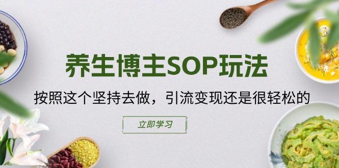 养生博主SOP玩法，按照这个坚持去做，引流变现还是很轻松的-氚客吧