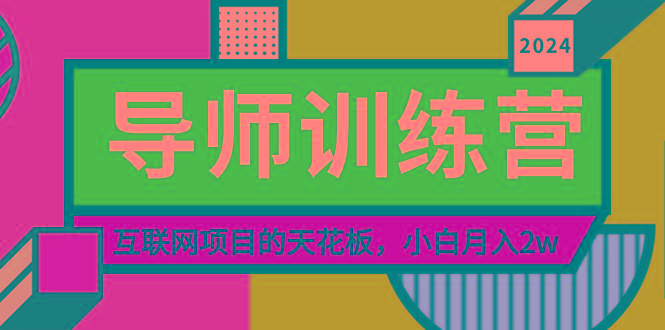 《导师训练营》精准粉丝引流的天花板，小白月入2w-氚客吧