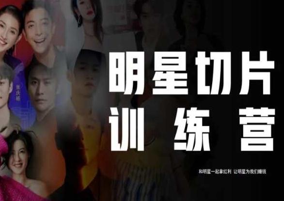王子·明星切片线上训练营（2023），和明星一起拿红利，让明星为我们赚钱-氚客吧