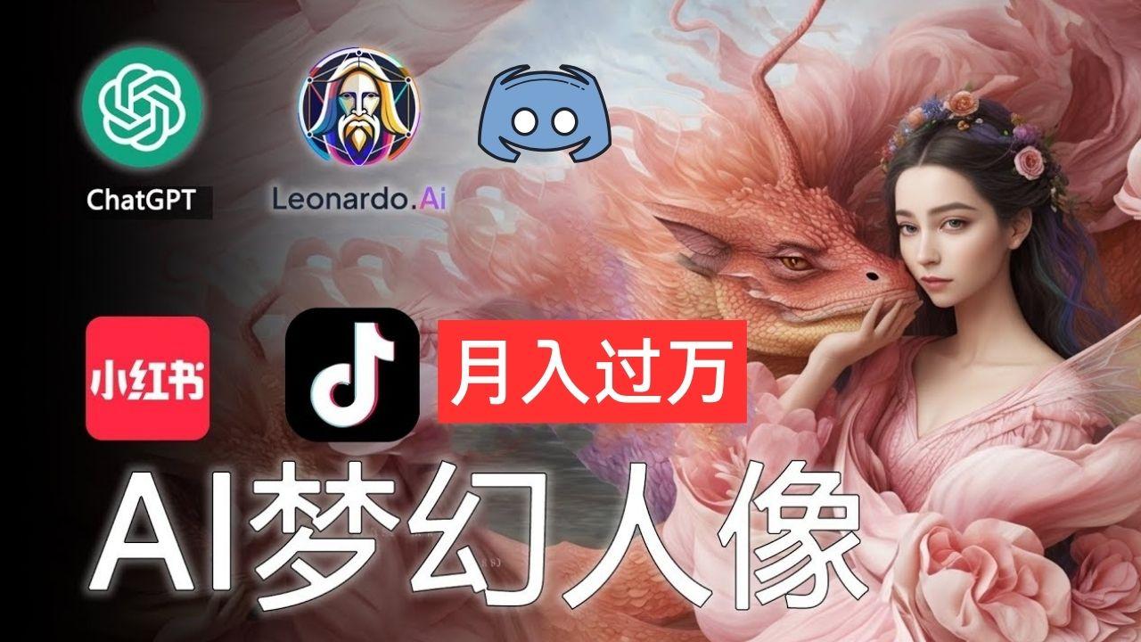 AI摄影梦幻人像：零基础也能月入过万的秘密-氚客吧