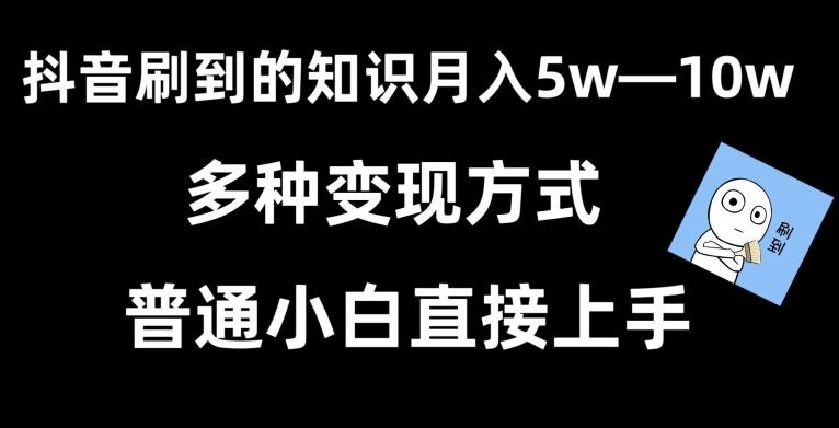 抖音刷到的知识，每天只需2小时，日入2000+，暴力变现，普通小白直接上手【揭秘】-氚客吧