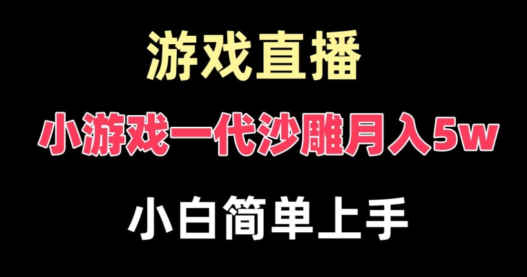 玩小游戏一代沙雕月入5w，爆裂变现，快速拿结果，高级保姆式教学【揭秘】-氚客吧