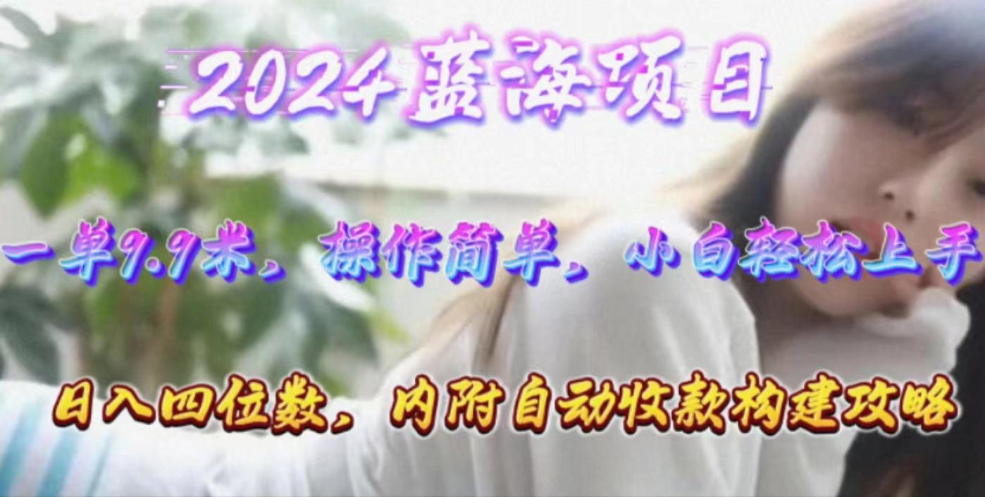 年轻群体的蓝海市场，1单9.9元，操作简单，小白轻松上手，日入四位数-氚客吧