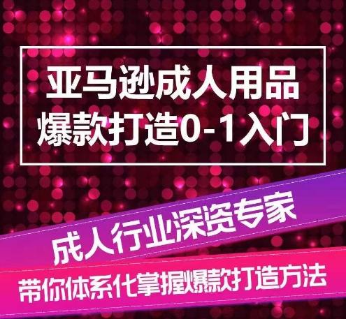 亚马逊成人用品爆款打造0-1入门，系统化讲解亚马逊成人用品爆款打造的流程-氚客吧
