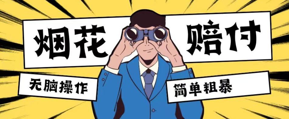 最新蓝海玩法，烟花爆竹赔付，单订单赔付200-500无脑操作【仅揭秘】-氚客吧