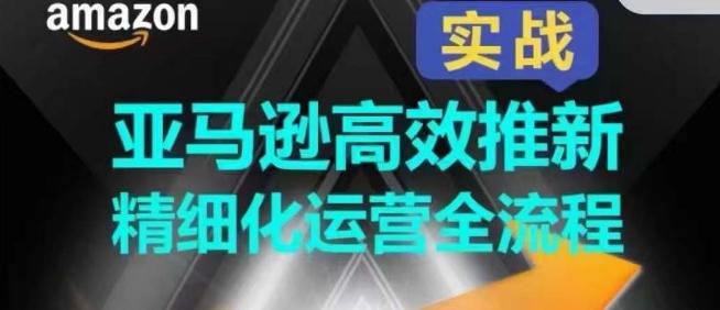 亚马逊高效推新精细化运营全流程，全方位、快速拉升产品排名和销量!-氚客吧