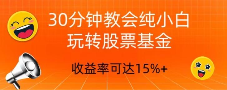 30分钟教会你玩转股票基金，只教好的筛选方法，不荐股-氚客吧