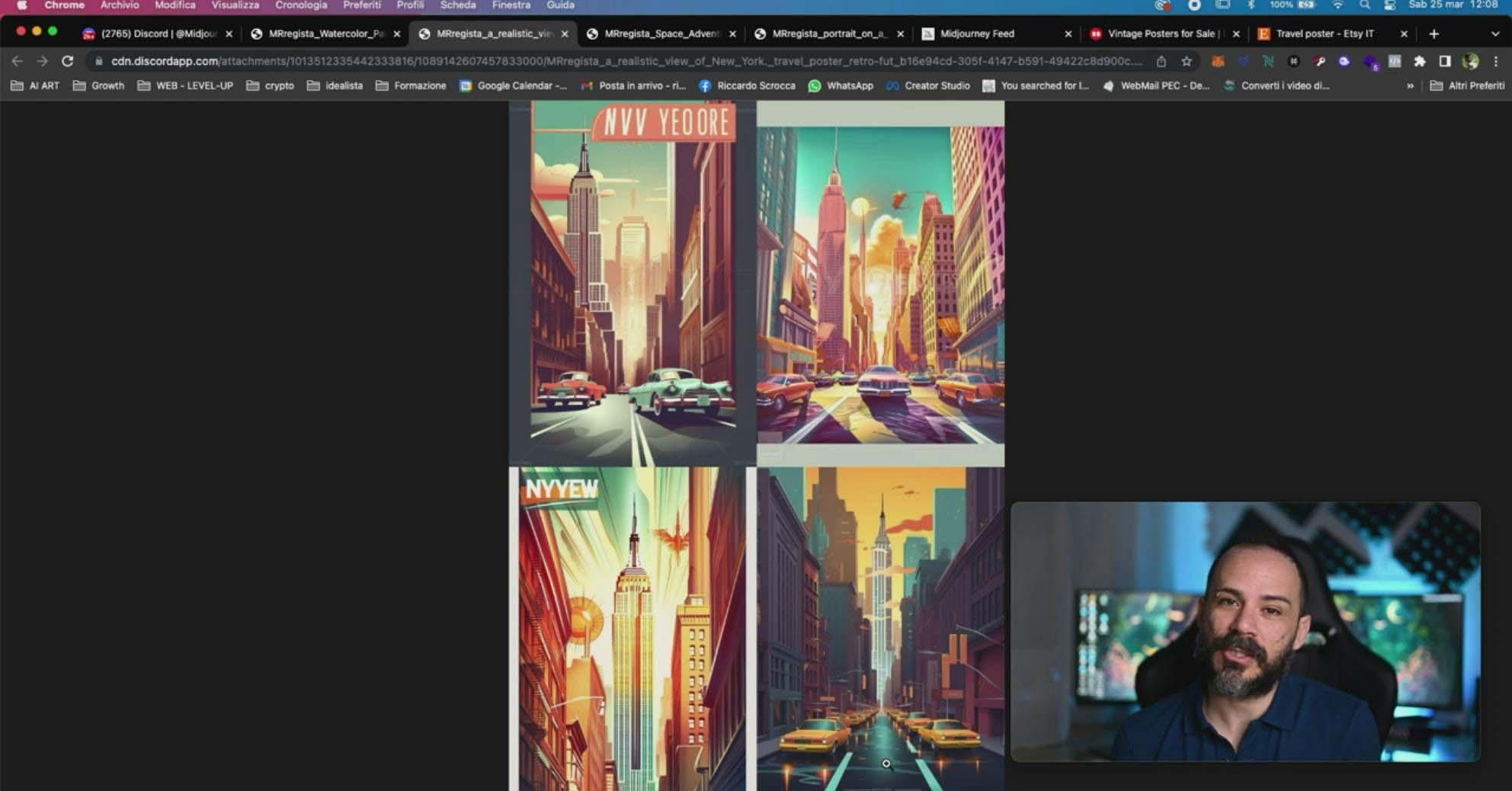 图片[10]-Midjourney AI人工智能创建和销售令人惊叹的海报教程-10节课-中英字幕-氚客吧