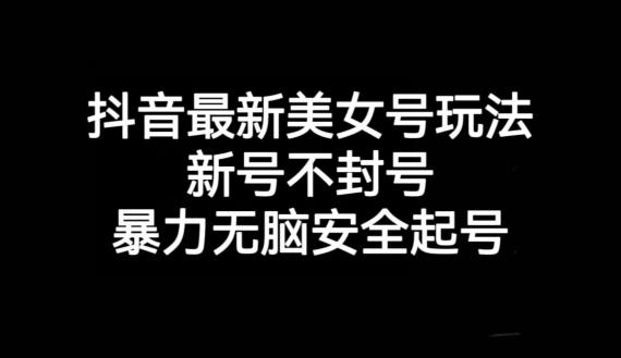抖音最新美女号玩法，新号不封号，暴力无脑安全起号【揭秘】-氚客吧