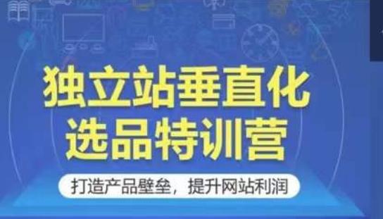 独立站垂直化选品特训营，打造产品壁垒，提升网站利润-氚客吧