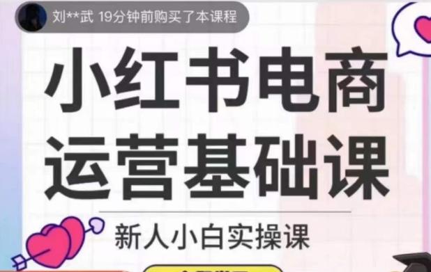 小红书电商运营基础课，新人小白实操课-氚客吧