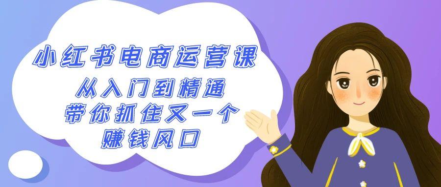 2024小红书-电商运营课，从入门到精通，带你抓住又一个赚钱风口(50节课)-氚客吧