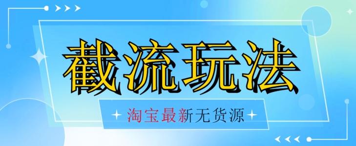 首发价值2980最新淘宝无货源不开车自然流超低成本截流玩法日入300+【揭秘】【1016更新】-氚客吧