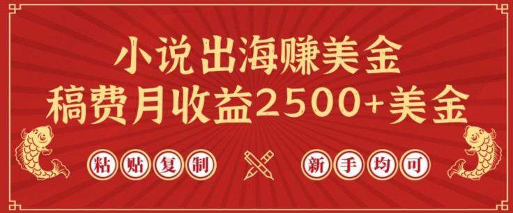 小说出海赚美金，稿费月收益2500+美金，仅需chatgpt粘贴复制，新手也能玩转【揭秘】-氚客吧