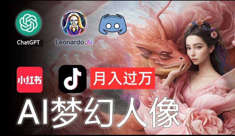 AI摄影梦幻人像：零基础也能月入过万的秘密【揭秘】-氚客吧
