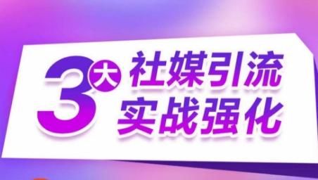 3大社媒引流实战强化，多渠道站外引流，高效精准获客，订单销售额翻倍增长-氚客吧