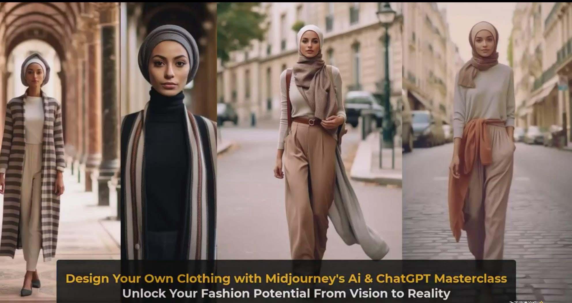 图片[10]-利用 Midjourneys Ai 人工智能设计自己的服装AI大师班-10节课-中英字幕-氚客吧