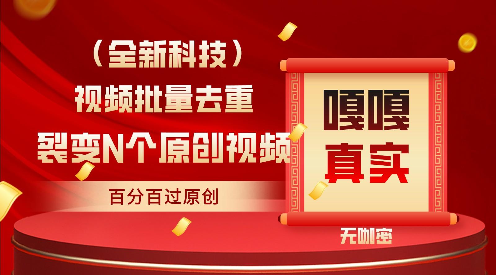 最新全自动去重技术，批量操作百分百过原创-氚客吧