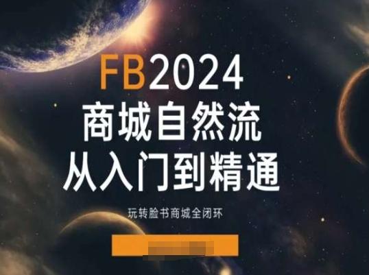 2024Faceboo商城自然流(从入门到精通)，玩转脸书商城全闭环-氚客吧