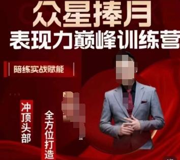 众星捧月表现力巅峰训练营，全方位打造，陪练实战赋能-氚客吧