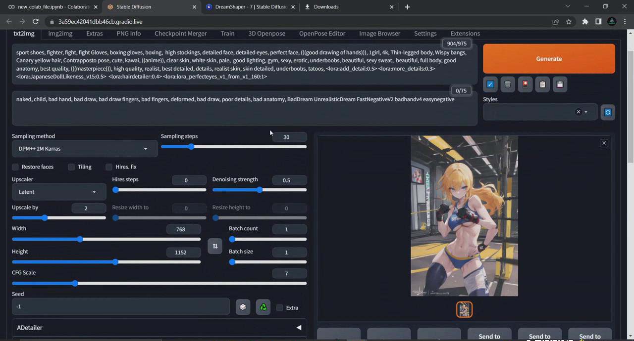 图片[4]-利用Stable Diffusion创建动漫艺术图像使用AI绘画赚钱-中英字幕-氚客吧