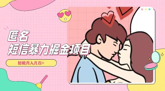 全网首发，揭秘超冷门匿名短信项目，通过信息差日入几百+【揭秘】-氚客吧