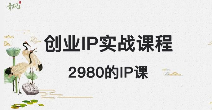 外边卖2980的创业IP课程，做私域月入5w+-氚客吧