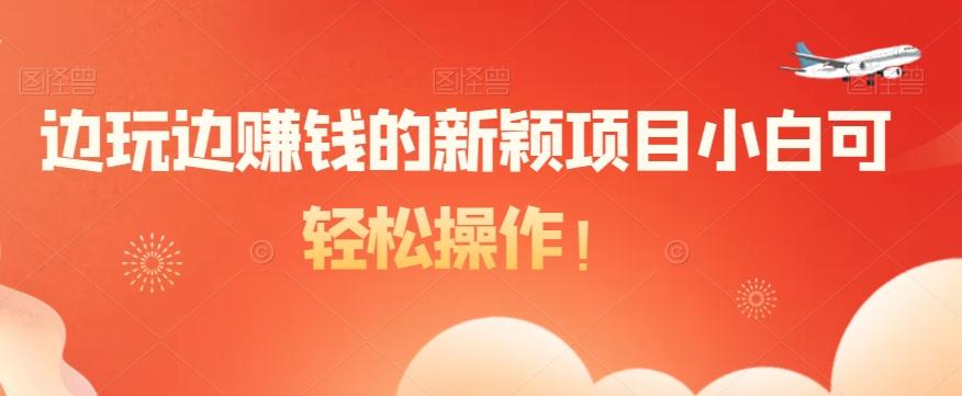 边玩边赚钱的新颖项目小白可轻松操作！-氚客吧