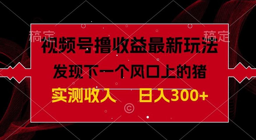 视频号分成计划最新玩法，单条作品几分钟制作完成,日入300+，过年前最后的冲刺-氚客吧