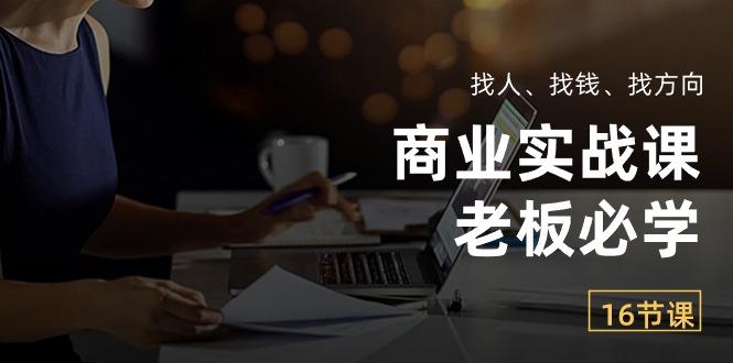 商业实战课【老板必学】：找人、找钱、找方向(16节课-氚客吧