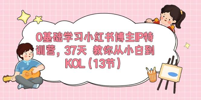 0基础学习小红书博主IP特训营，37天 教你从小白到KOL(13节-氚客吧