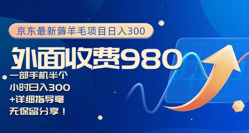 京东最新薅羊毛项目小白怎么做到日入300+一部手机半小时搞定-氚客吧