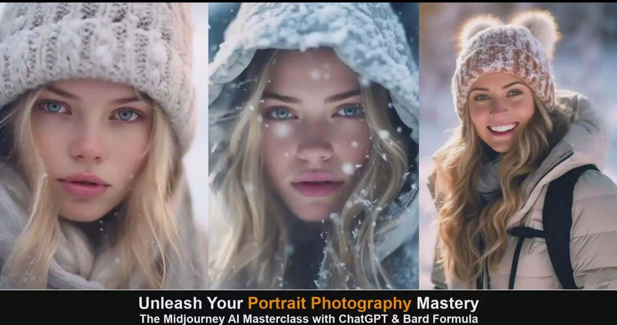 图片[5]-(9312期)Midjourney v5 ChatGPT 和 Bard AI人工智能人像摄影大师班-15节-中英字幕-氚客吧