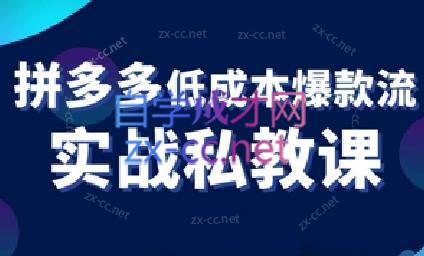 卡卡老师·拼多多低成本爆款流实战私教课-氚客吧